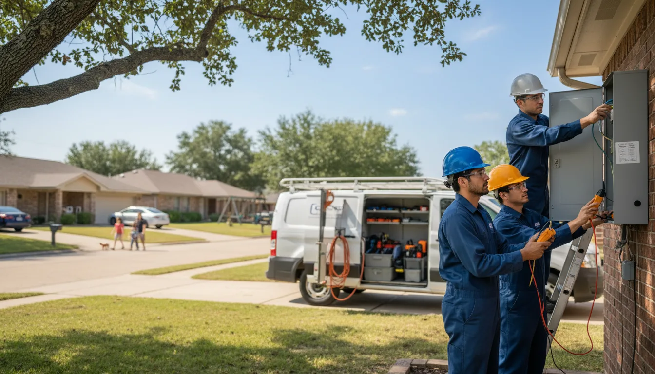 Certified electrician providing emergency electrical services in Meriden, IA